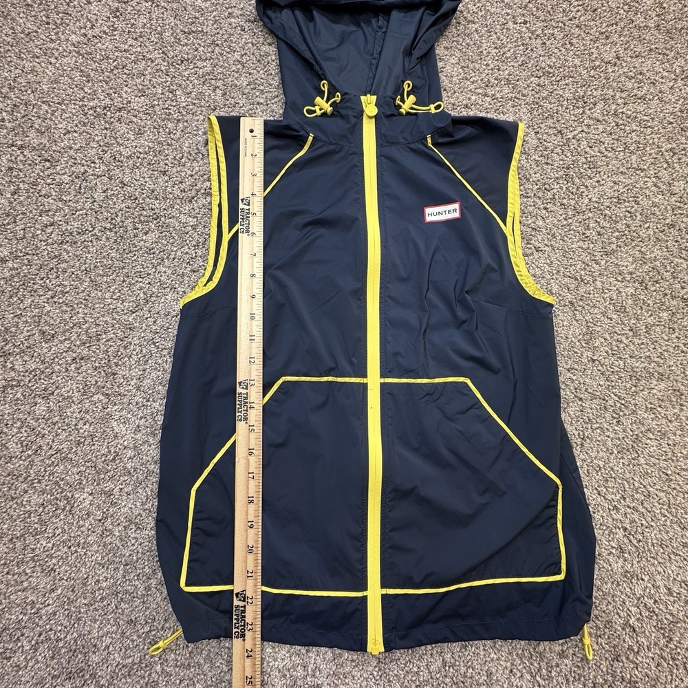 Hunter Sleeveless Hooded Full Zip Vest Nylon Jacket Womens XS - Picture 6 of 6